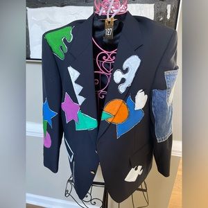 Hand Painted Vintage Blazer